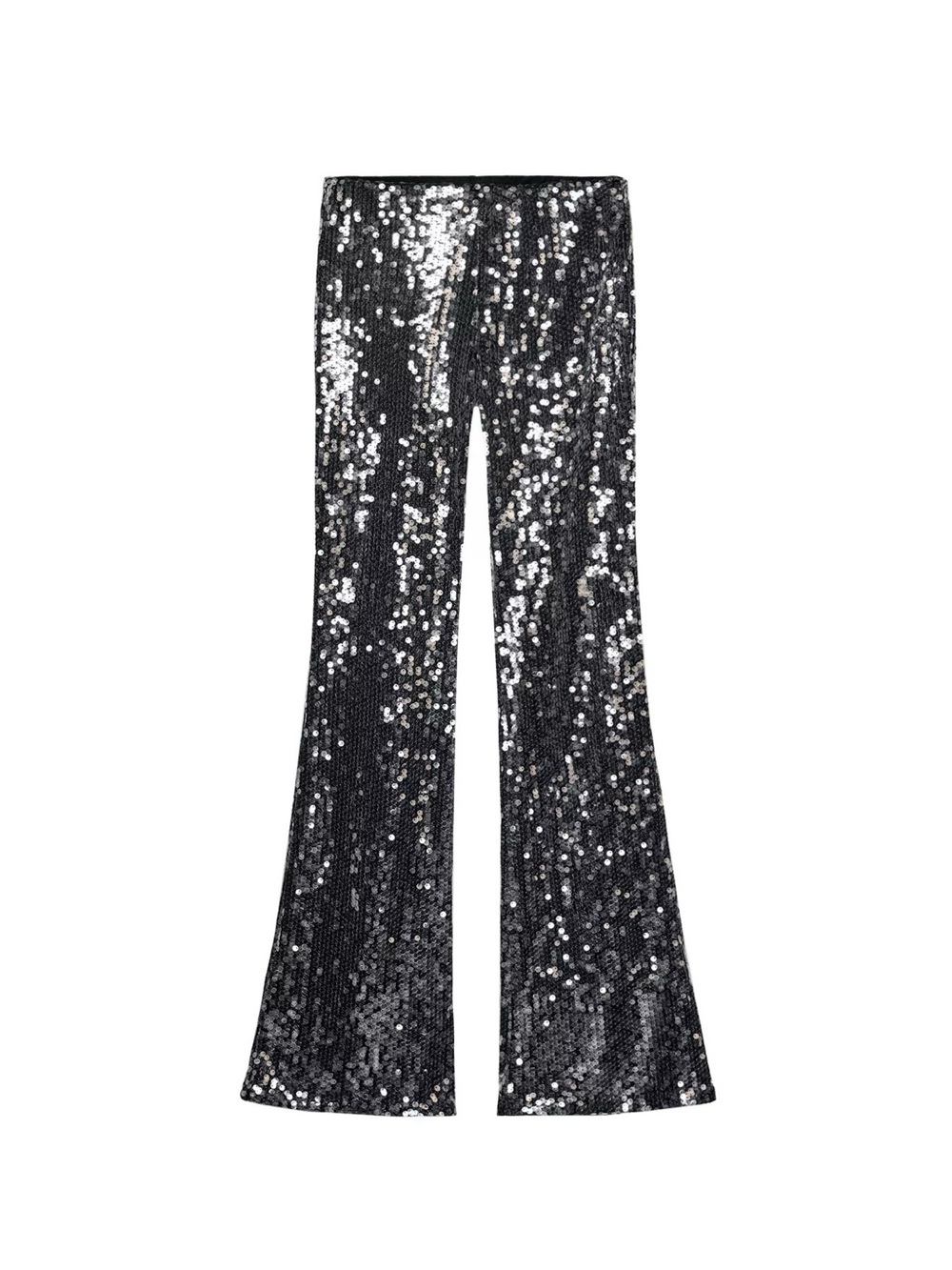 Zara Black Sequined Flare Pants